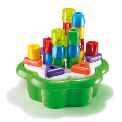 Quercetti - Chunky Peg Shape Sorter for Babies - Fine Motor Skills Toy