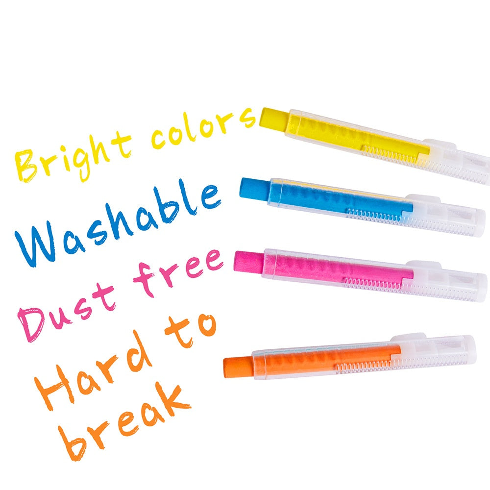 Jar Meló - Washable Chalk in Retractable Holders - 6 Colours
