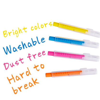 Jar Meló - Washable Chalk in Retractable Holders - 6 Colours