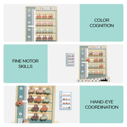 TopBright - Montessori Parking Challenge: Sliding Puzzle Board Game for Kids