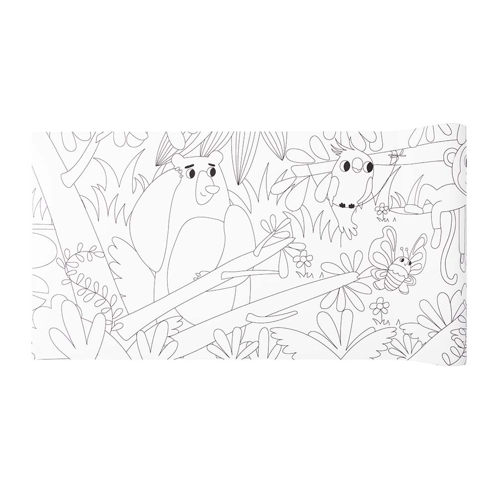 TookyToy - Giant Coloring Poster Kit - Animal World - Motherhood