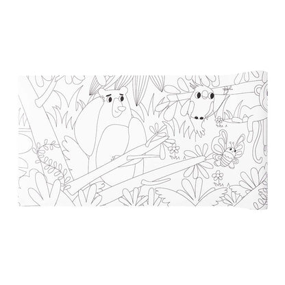 TookyToy - Giant Coloring Poster Kit - Animal World - Motherhood
