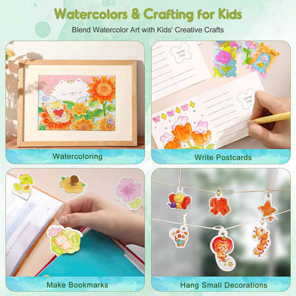 Jar Meló - Watercoloring Painting Book - Whimsical Pet Paradise