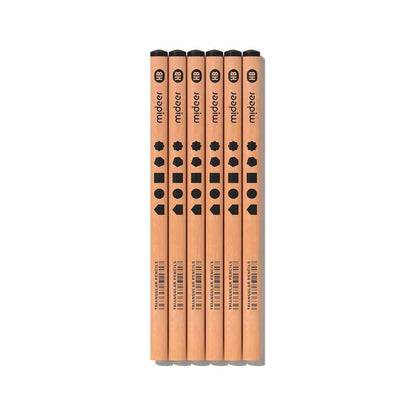 Mideer - Triangular HB Pencils 30-Pack - Correct Pencil Grip for for Early Writing