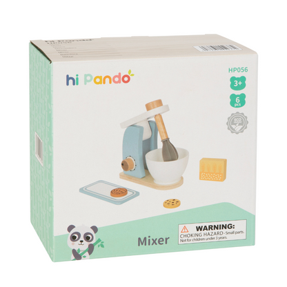 hi Pando - Pretend & Play - Wooden Baking Mixer Set - 6pcs