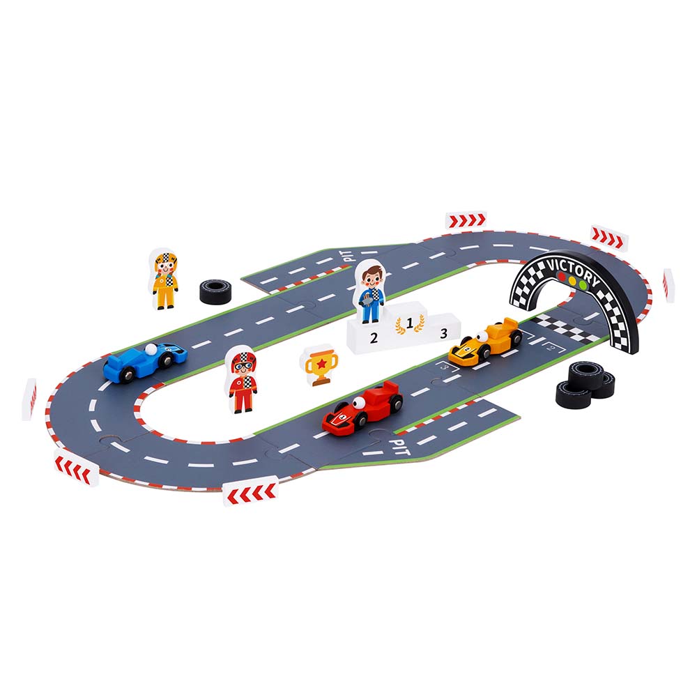 TookyToy - Pretend Play Formula 1 Car Racing Toy Set - Motherhood