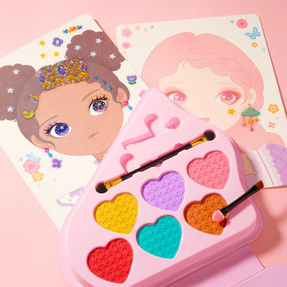 Mideer - 3-in-1 Makeup and Dress Up Arts & Crafts Book Set: Princess Fashion Show