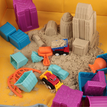 Jar Meló - Kinetic Sand Tools Set - 19-Piece City Building Kit