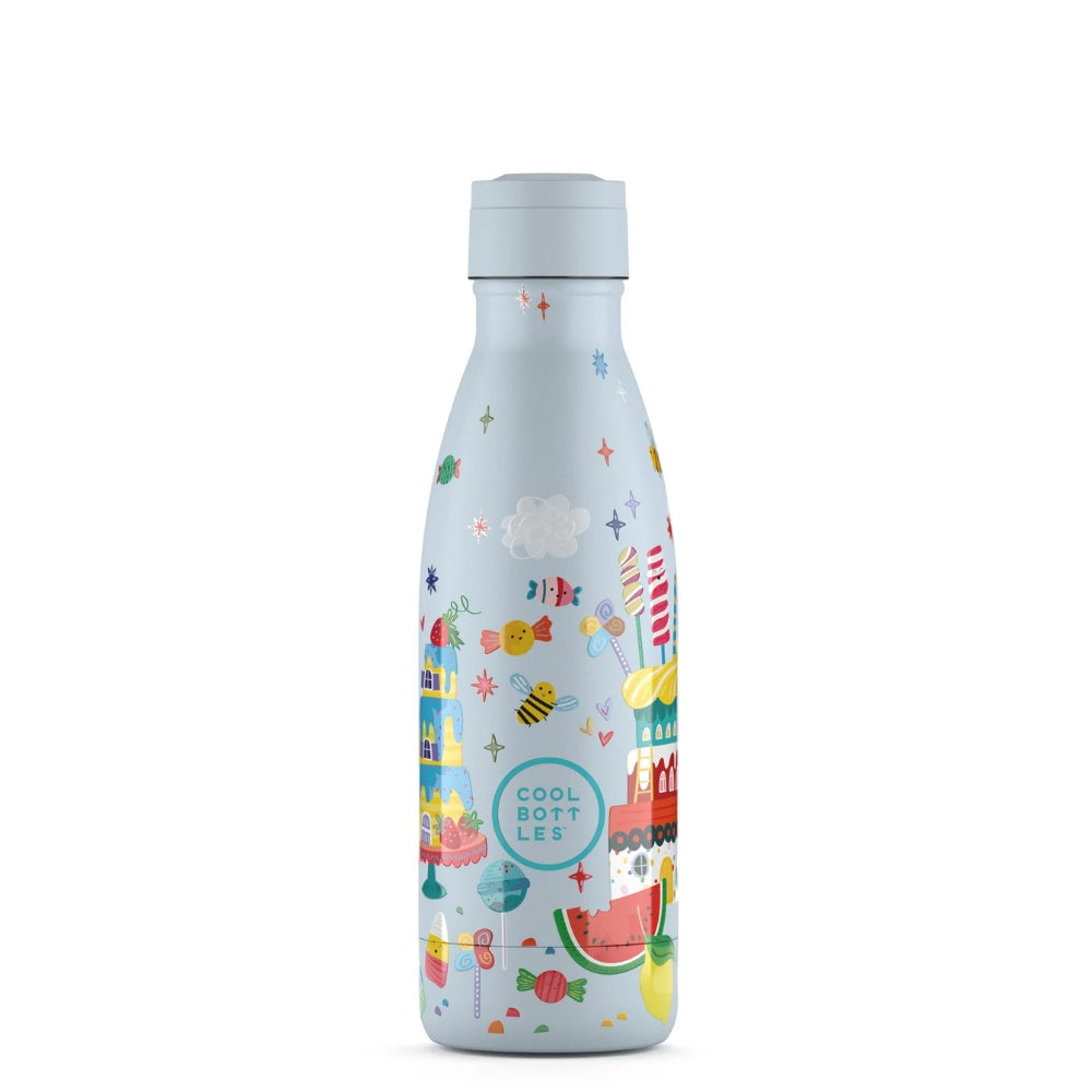 Cool Bottles - Kids Triple-Insulated Water Bottle - Candy Land 350ml
