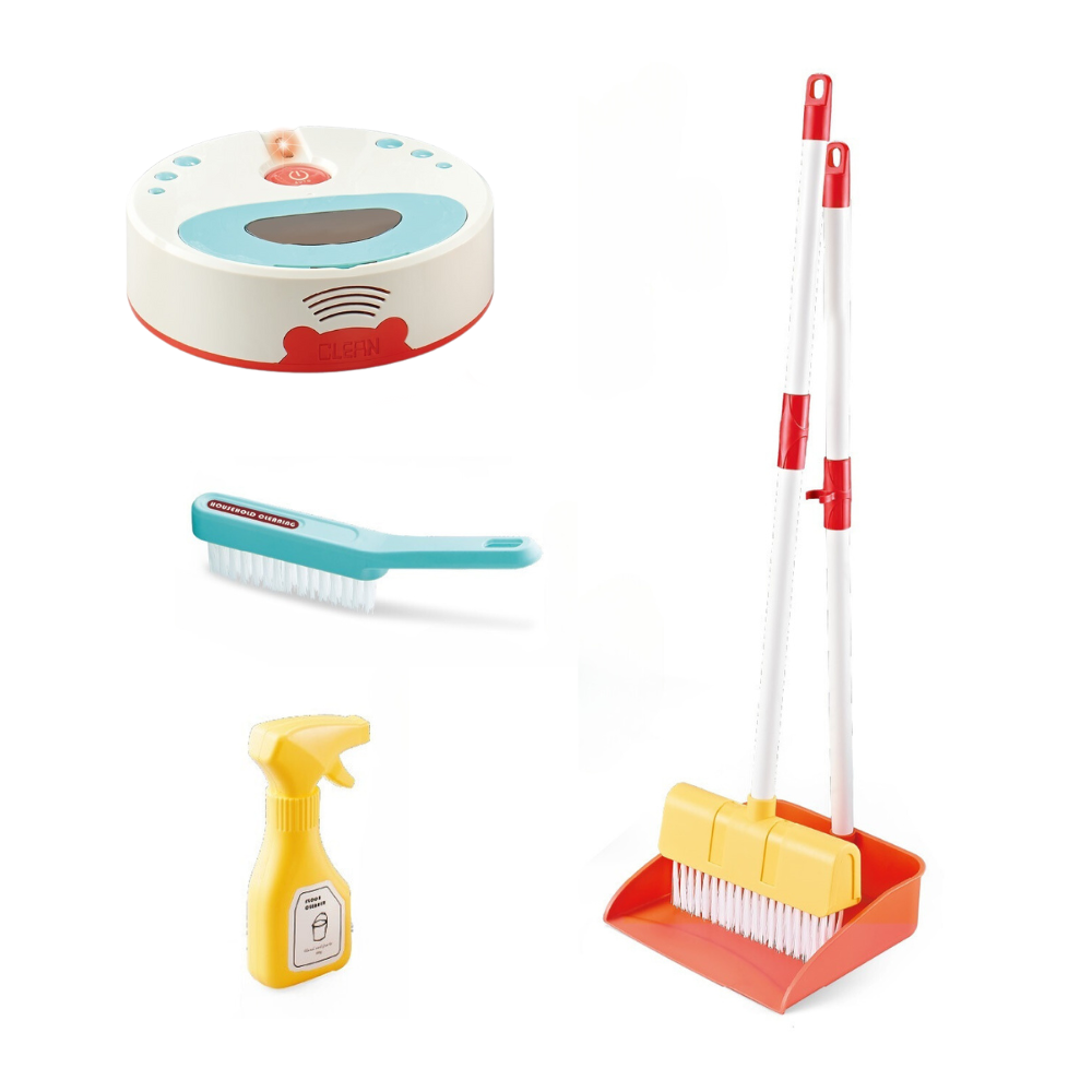Cogo - Pretend & Play Keeping Tidy Set with Sweeper and Cleaning Tools
