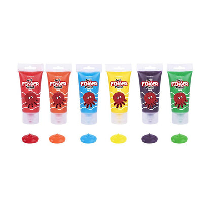TookyToy - Finger Paint - 6 Colors - 60ml