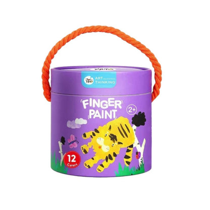 Jar Meló - Finger Paint - Non-Toxic & Safe for Kids - 12 Colours