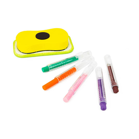 Jar Meló - Washable Chalk in Retractable Holders - 12 Colours - Motherhood