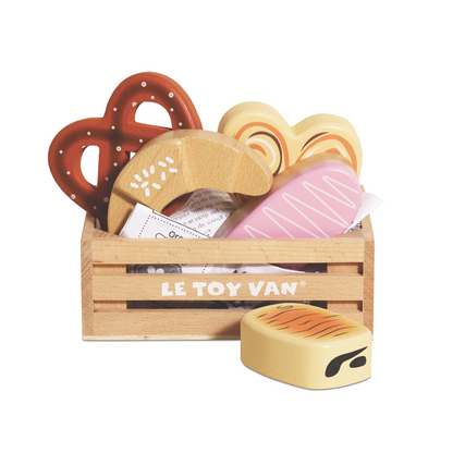 Le Toy Van - Wooden Bakery & Patisserie Food Crate - 7pcs