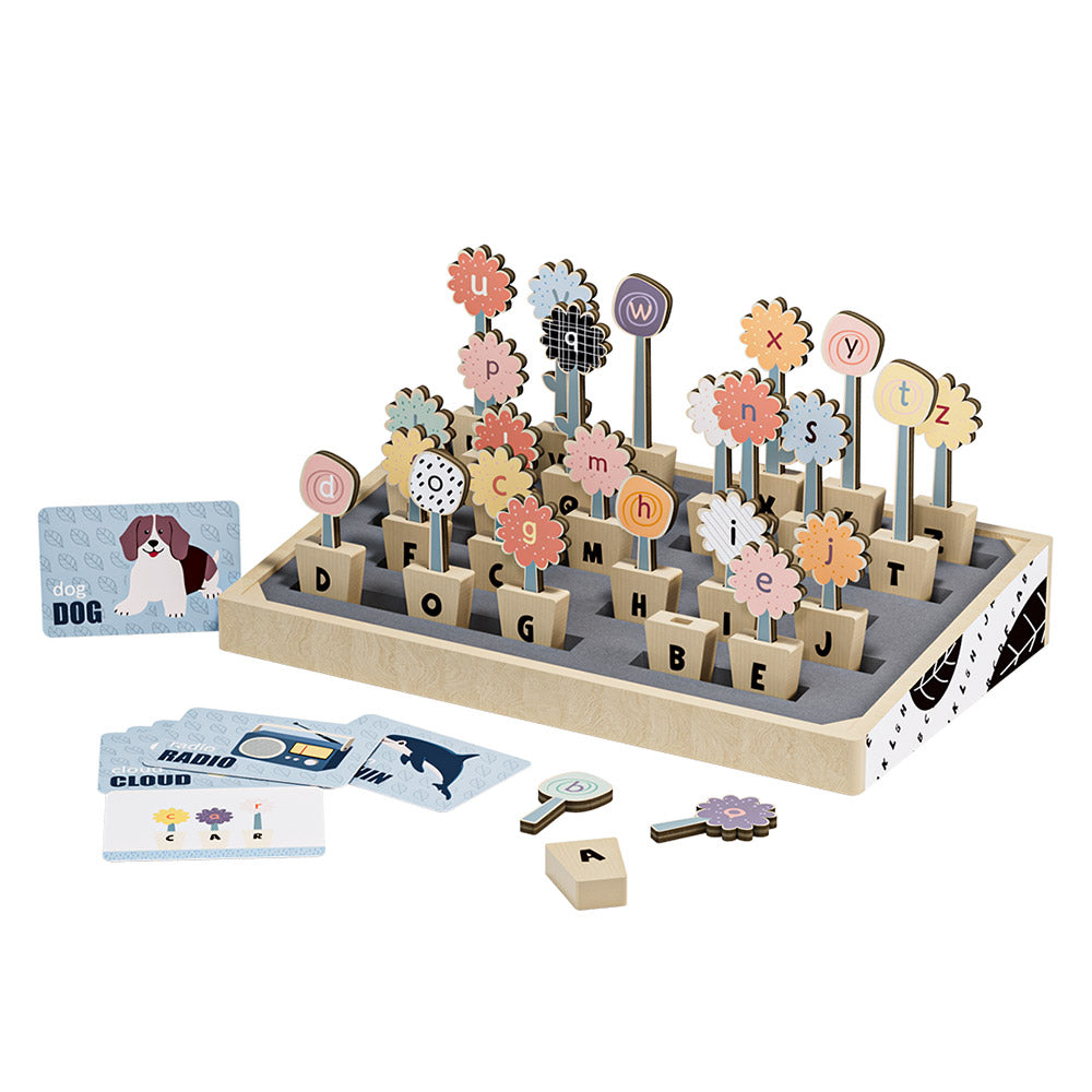 TopBright - ABC Flowers Spelling & Vocabulary Game with Activity Cards