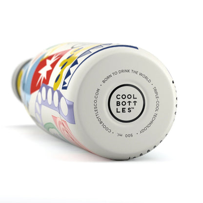 Cool Bottles - Triple-Insulated Water Bottle - Electric Garden 500ml