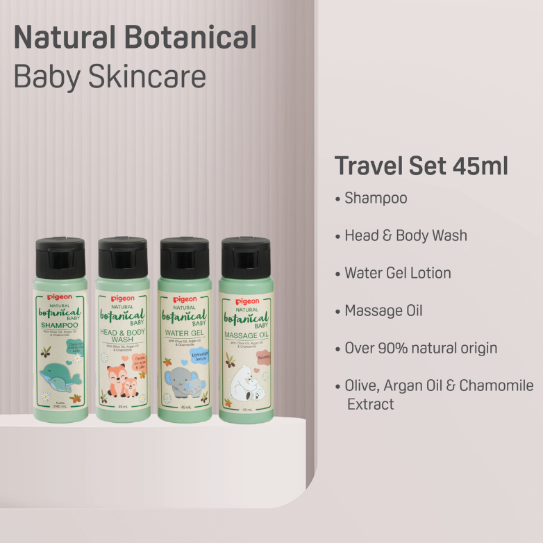 Pigeon - Baby Travel Set Natural Botanical