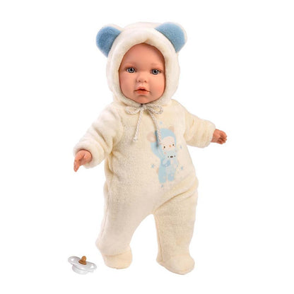 Llorens - Baby Boy Doll with Clothing & Pacifier: Enzo - 42cm