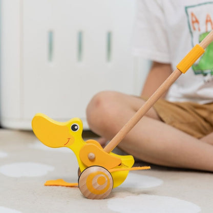 Classic World - Pull & Push Toy - Duck