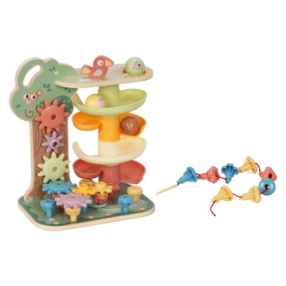 TookyToy - Montessori Tree Tower Multi-Activity Toy