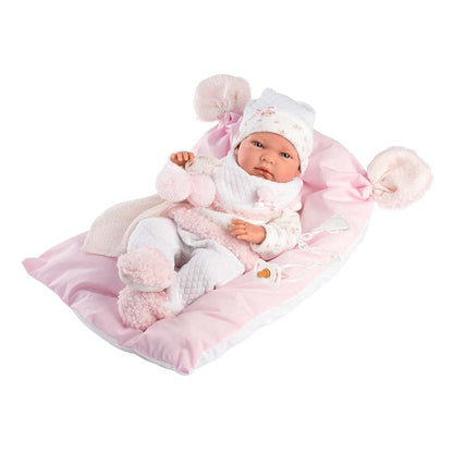 Llorens - Baby Girl Doll With Clothing And Accessories: Nica With Cushion - 40cm