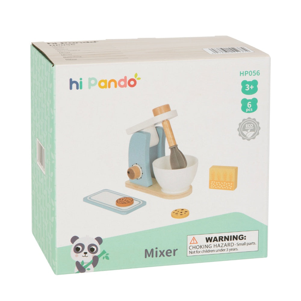hi Pando - Pretend & Play - Wooden Baking Mixer Set - 6pcs