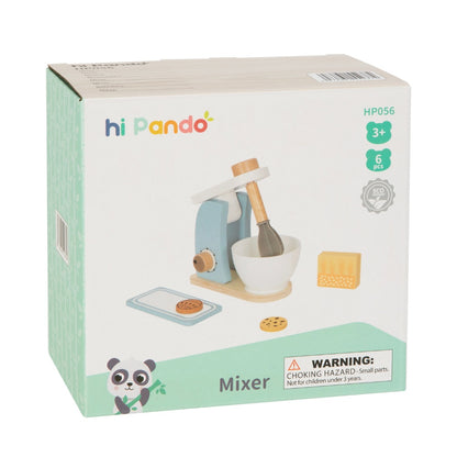hi Pando - Pretend & Play - Wooden Baking Mixer Set - 6pcs