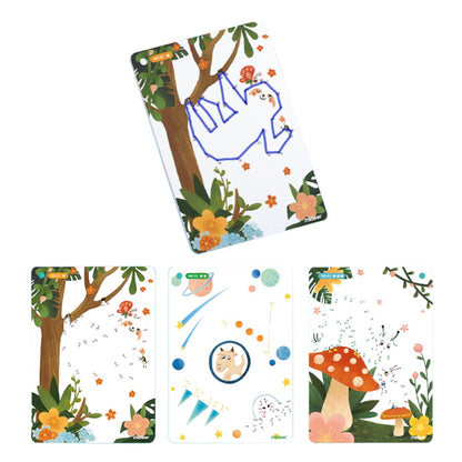 Mideer - Dot-to-Dot Wipe Clean Activity Cards - Reusable Connect the Dots for Kids