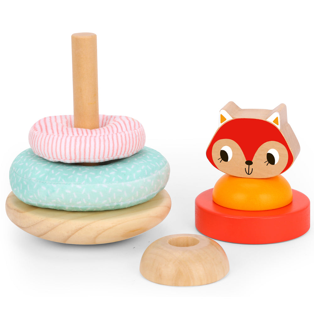 TookyToy - Fox Stacking Tower Activity Toy - Motherhood