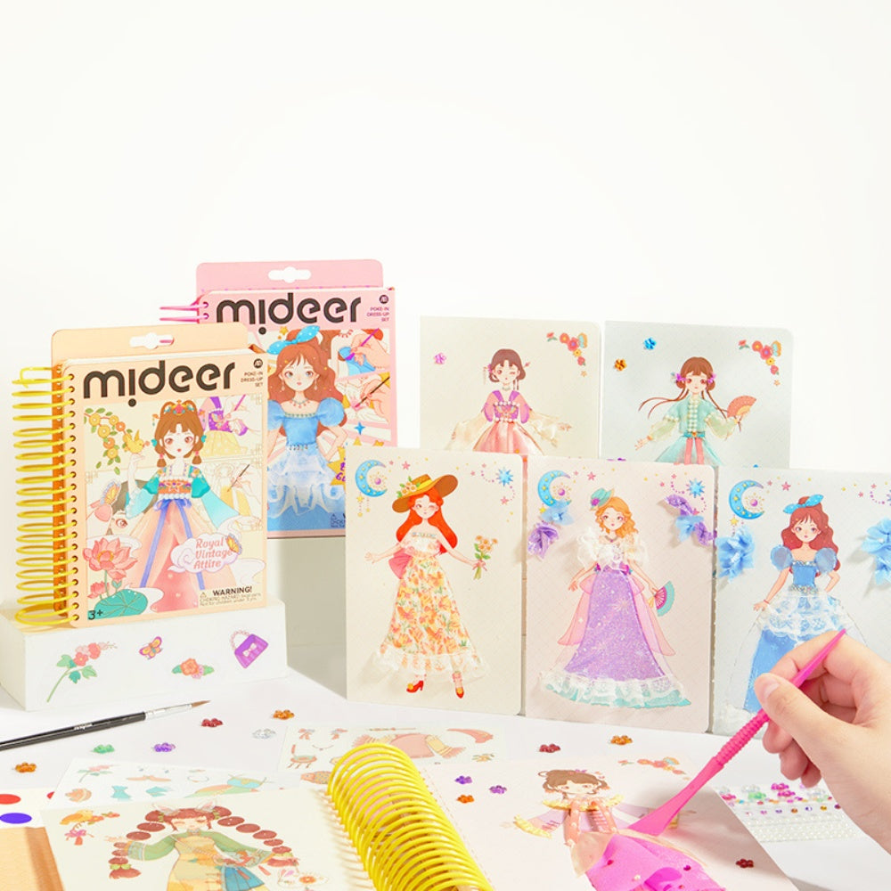 Mideer - Dress Making Arts & Crafts Book Set: Princess Evening Gown