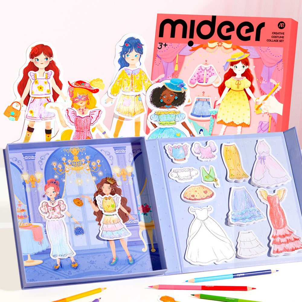 Mideer - Dress-Up Collage Arts & Crafts Set: Sparkling Ball Night