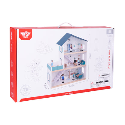 TookyToy - 3-Storey Doll House & Accessories - Motherhood