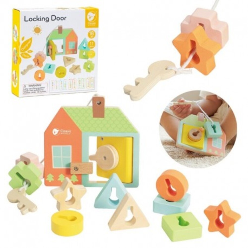 Classic World - Lacing & Locking Door Busy Board