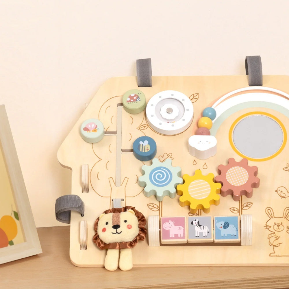 TookyToy - 2-in-1 Montessori Activity Busy Board