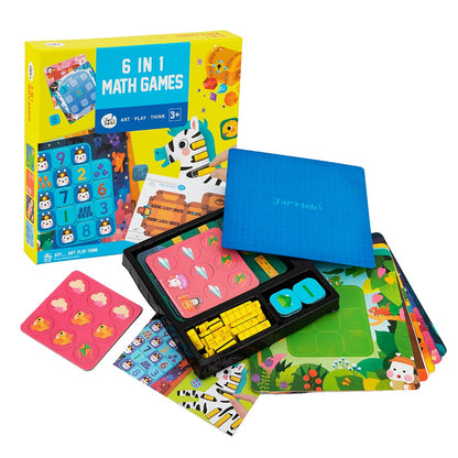 Jar Meló - Magnetic Maths Games 6-in-1 Set - Educational Number Skills Toy for Kids