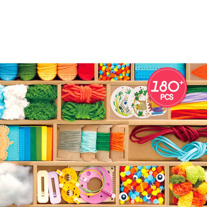 Mideer - Arts & Crafts Box for Kids - DIY Craft Kit 180+ Pieces