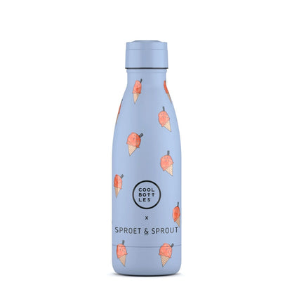 Cool Bottles - Kids Triple-Insulated Water Bottle - SPRT & Blue Scoop 350ml