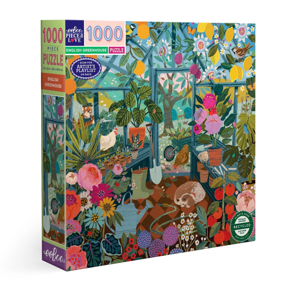 eeBoo - English Greenhouse 1000 Piece Square