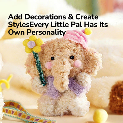 Mideer - Animal Party Chenille Stem Arts & Craft Kit: Plush Animals with Pop-Up Stage