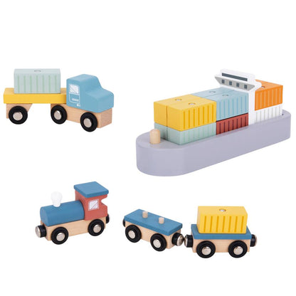 TookyToy - Pretend Play Port Crane Toy Set - Motherhood