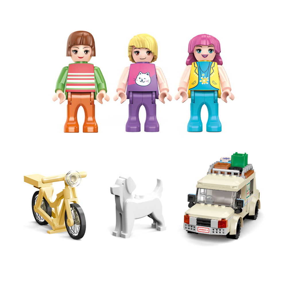 Cogo - Building Block Set - Ultimate Caravan Camp - 770 Pieces