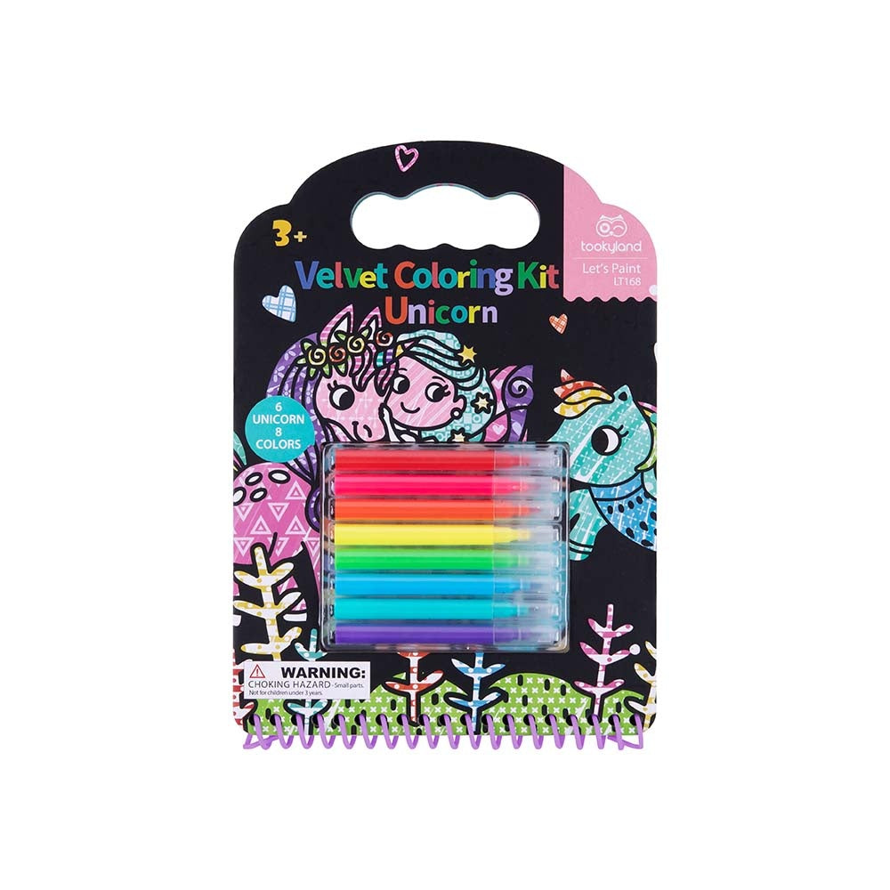 TookyToy - Velvet Coloring Kit - Unicorn