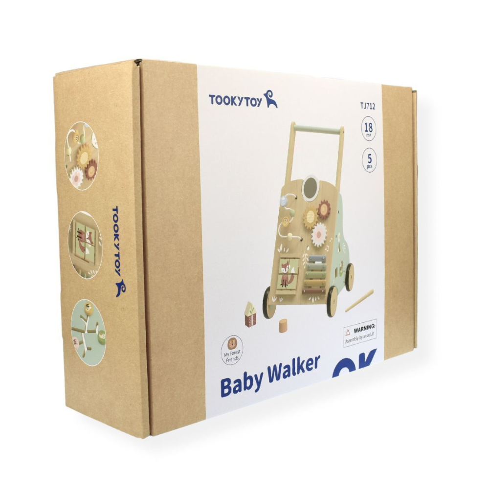 TookyToy - Multi-Activity Baby Walker with Bead Maze & Xylophone