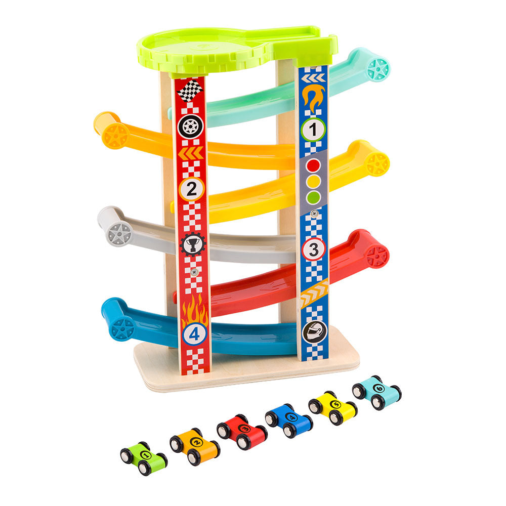 TookyToy - Ramp Car Racer with 6 Tracks & Cars - Motherhood