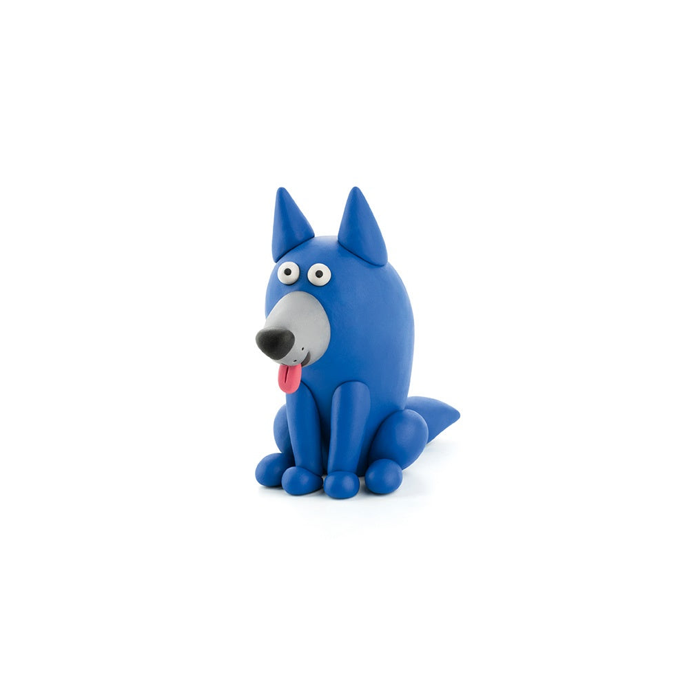 Hey Clay - Modelling Air-Dry Clay with Fun Interactive App - Wolf, series Forest Animals, 3 cans