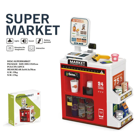 Cogo - Pretend & Play Grocery Store with Lights & Sound Effects - 47 Pieces COGO