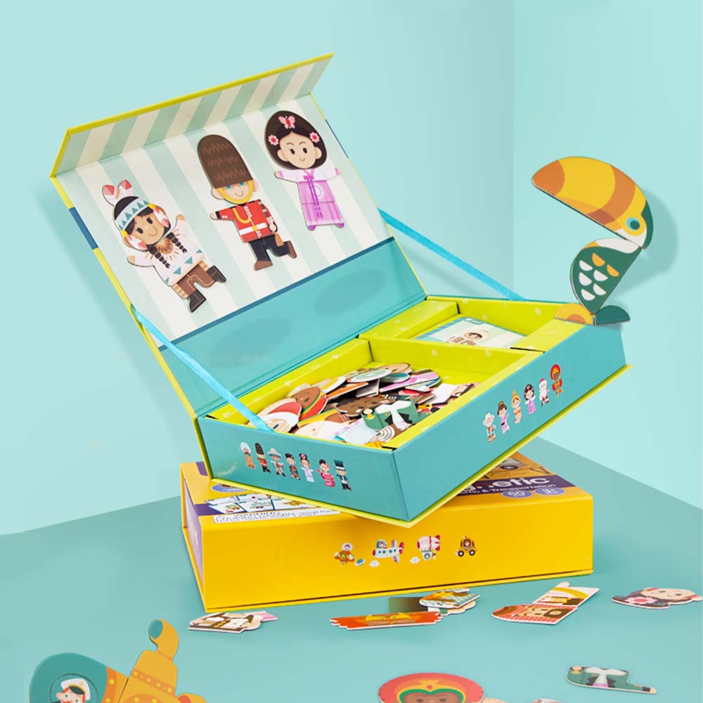 Classic World - Magnetic Activity Set - People Of The World - 60pcs