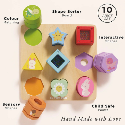 Le Toy Van - Rainbow Sensory Shape Sorter