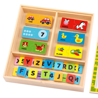 TookyToy - Learning the Alphabet Wooden Puzzle Box