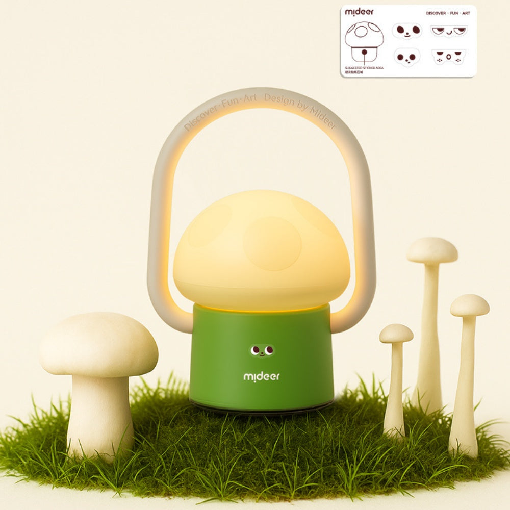 Mideer - 2-in-1 Magical Mushroom Lamp Night Light & Projector for Kids